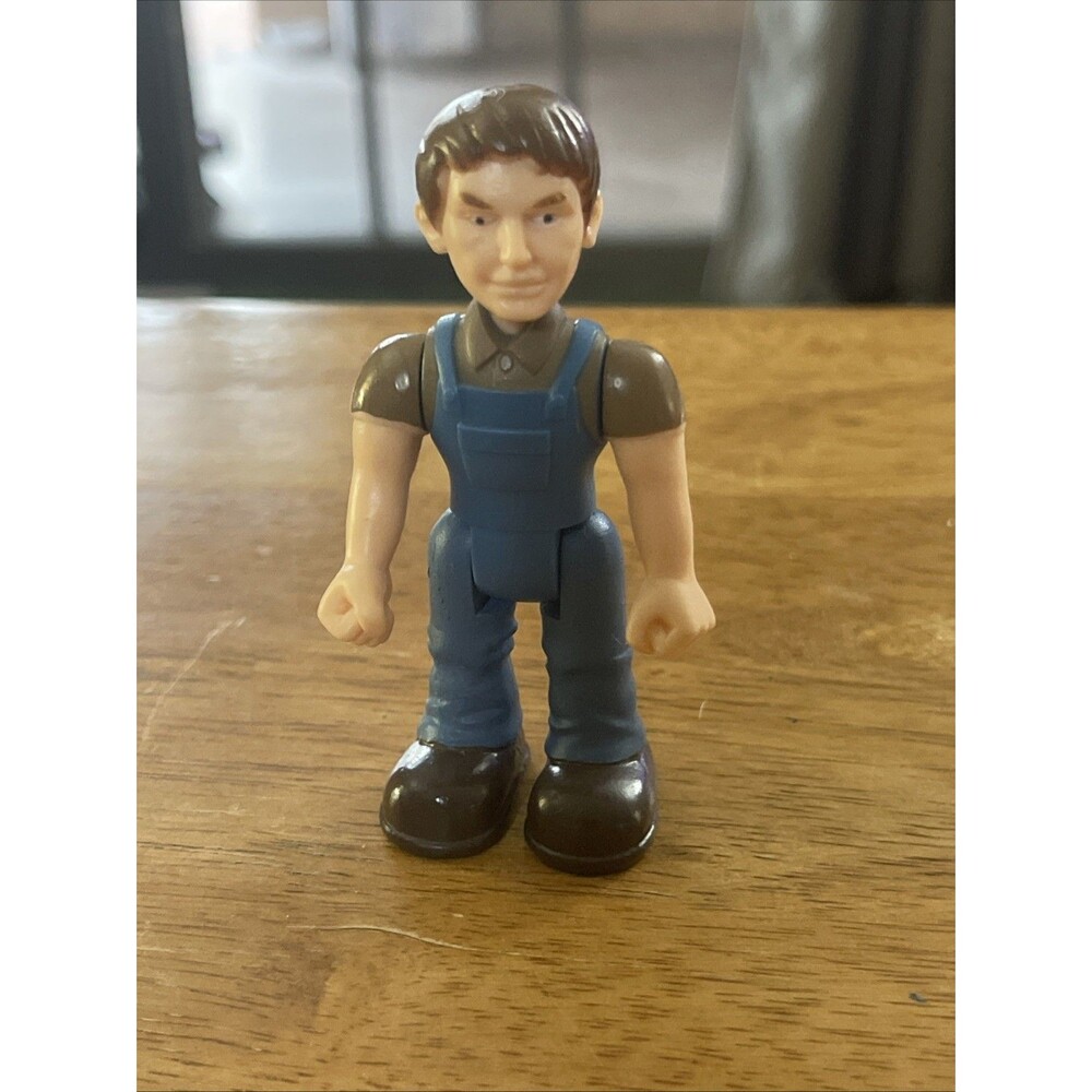 Fisher Price Sweet Streets Overalls Farmer Dollhouse Figure 2008